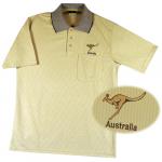 Tan Stripe Roo Aussie Polo