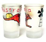 Australia Hand Painted Shot Glass