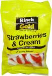 Black & Gold Strawberries and Cream