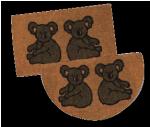 CoCo Coir Door Mat - Twin Koalas