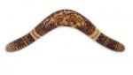 Dharug Hand Burnt Boomerang